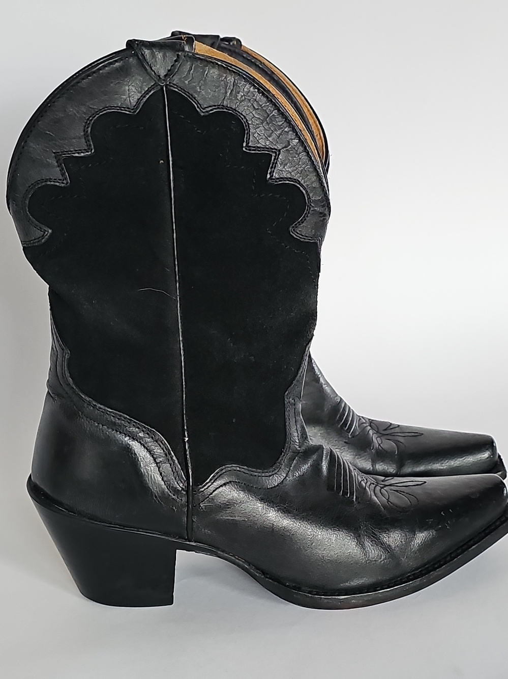 J.B. Dillon Black Women's Western Cowboy Boots